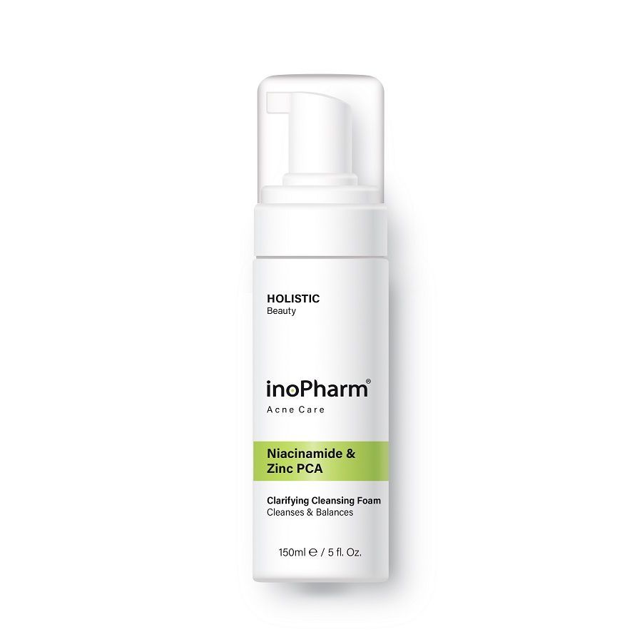 InoPharm Acne Care Почистваща пяна с ниацинамид и цинк PCA x150 мл