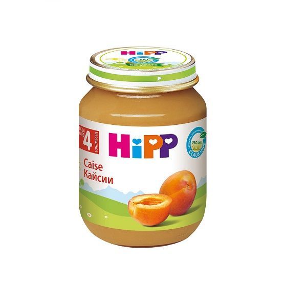 Hipp Био пюре кайсии за деца над 4 месечна възраст х125 грама