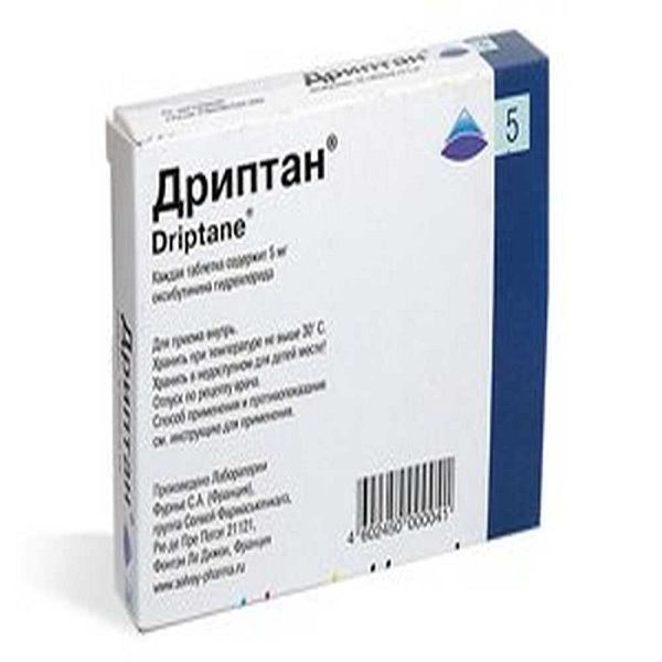 Дриптан 5 mg х60 таблетки