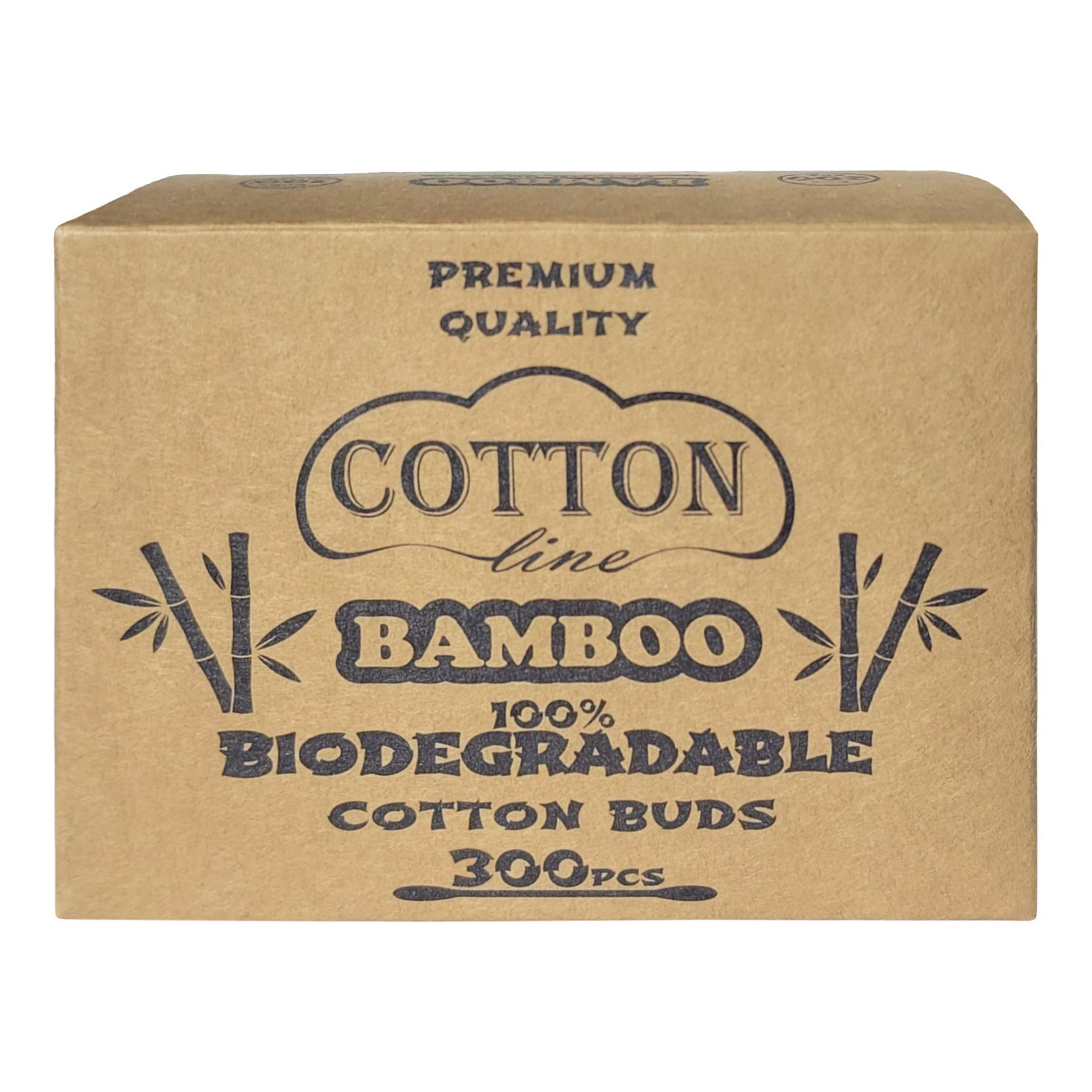 Cotton Line Bamboo Биоразградими клечки за уши x300 броя