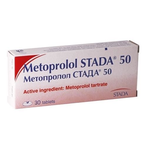 Метопролол Стада 50 mg х30 таблетки STADA