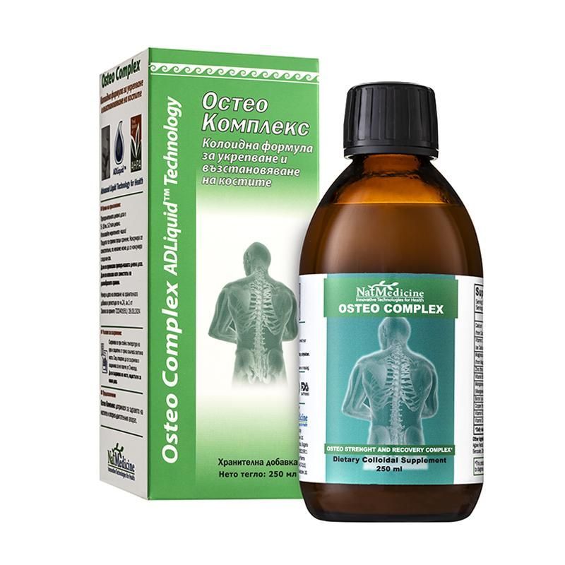 ADLiquid Osteo Complex Калций за костната система и опорно-двигателния апарат х250 мл AD Medicine