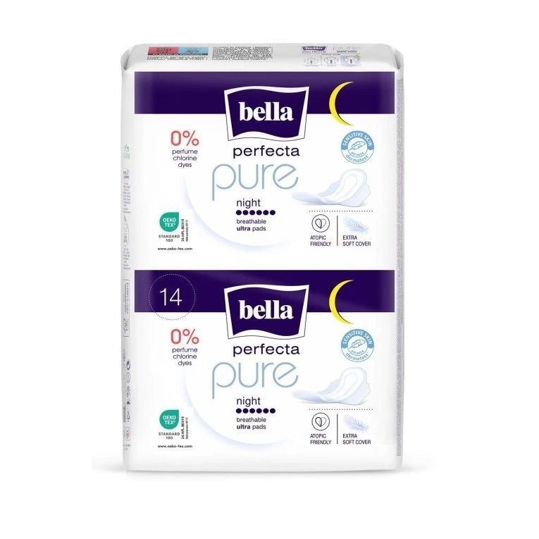 Bella Perfecta Pure Night Ултра тънки дамски превръзки х14 броя
