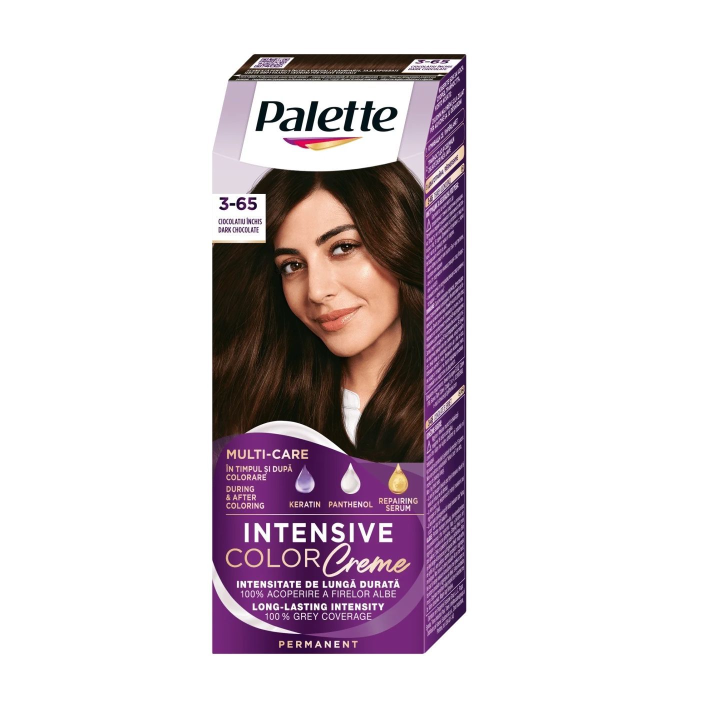 Palette Intensive Color Creme Дълготрайна крем боя за коса, 3-65 Dark Chocolate