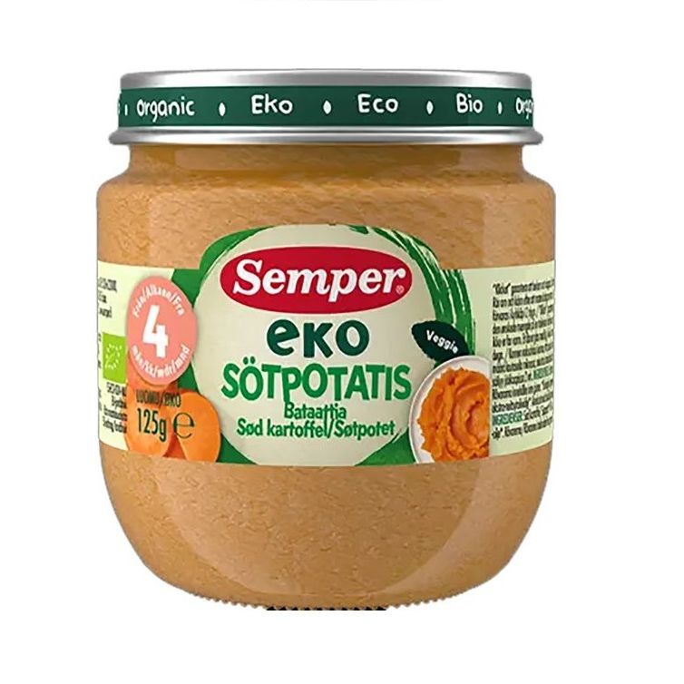 Semper Органичното пюре Сладък картоф за деца от 4-ия месец x125 грама