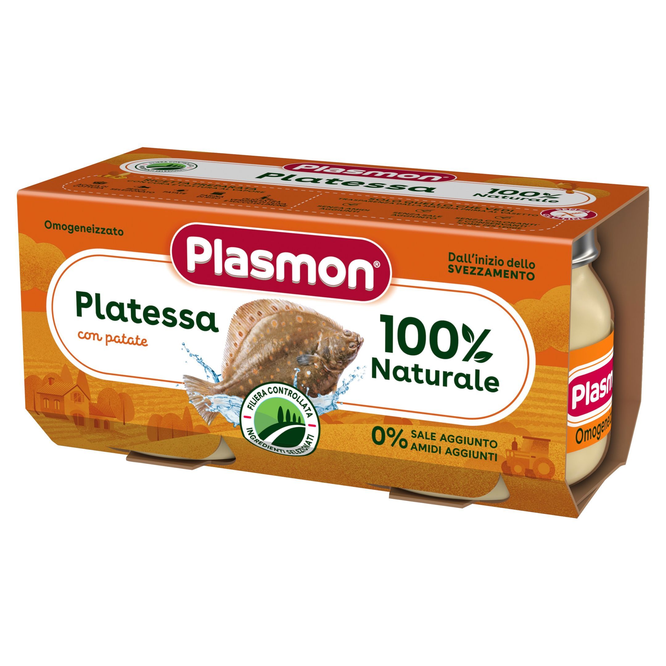Plasmon Рибно меню писия с картофи за деца от 6-тия месец 2х80 грама