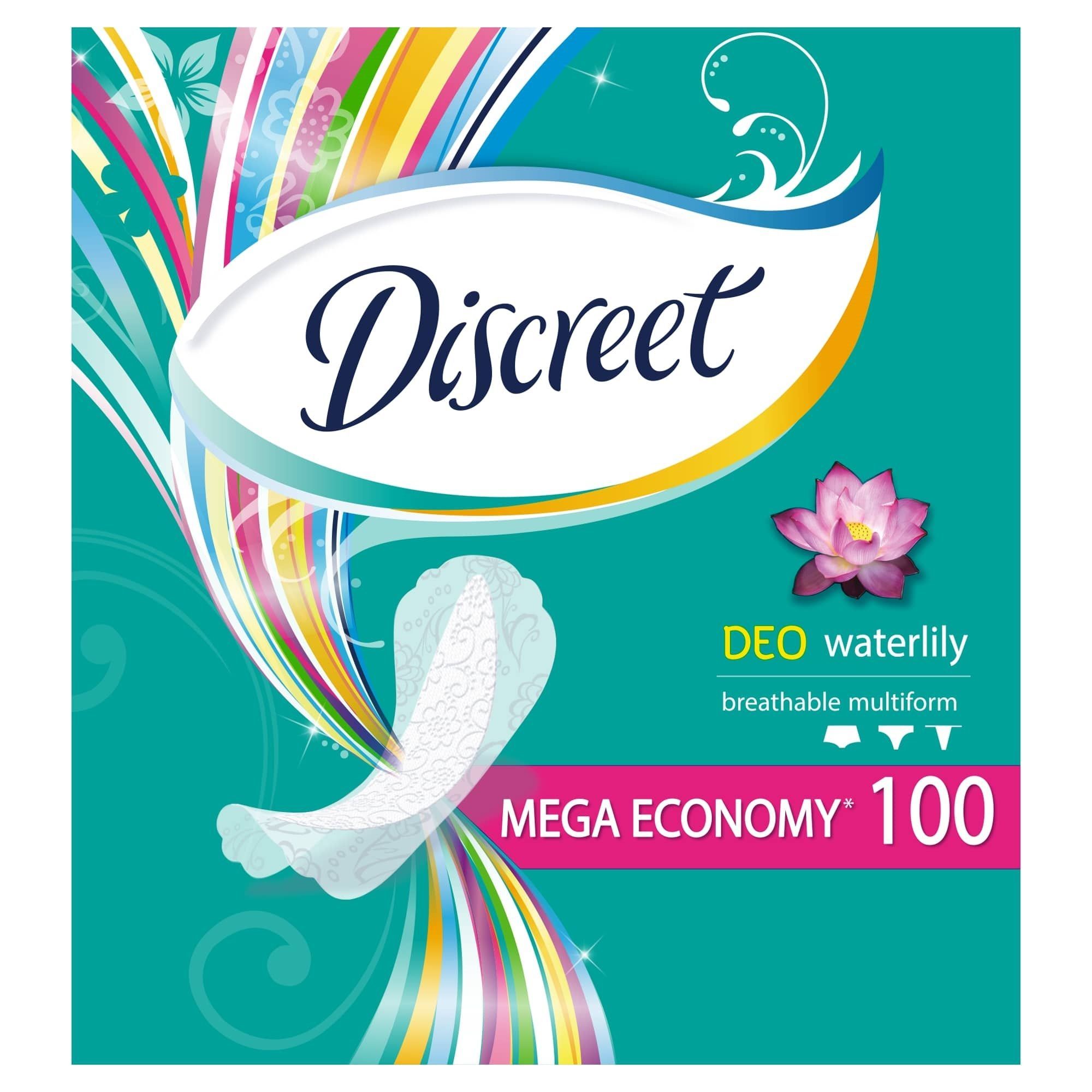Discreet Deo Waterlily Ежедневни дамски превръзки с мултиформа х100 броя