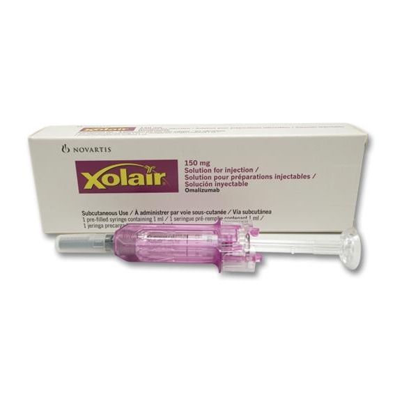 Xolair 150 mg инжекционен разтвор в предварително напълнена спринцовка х1 бр