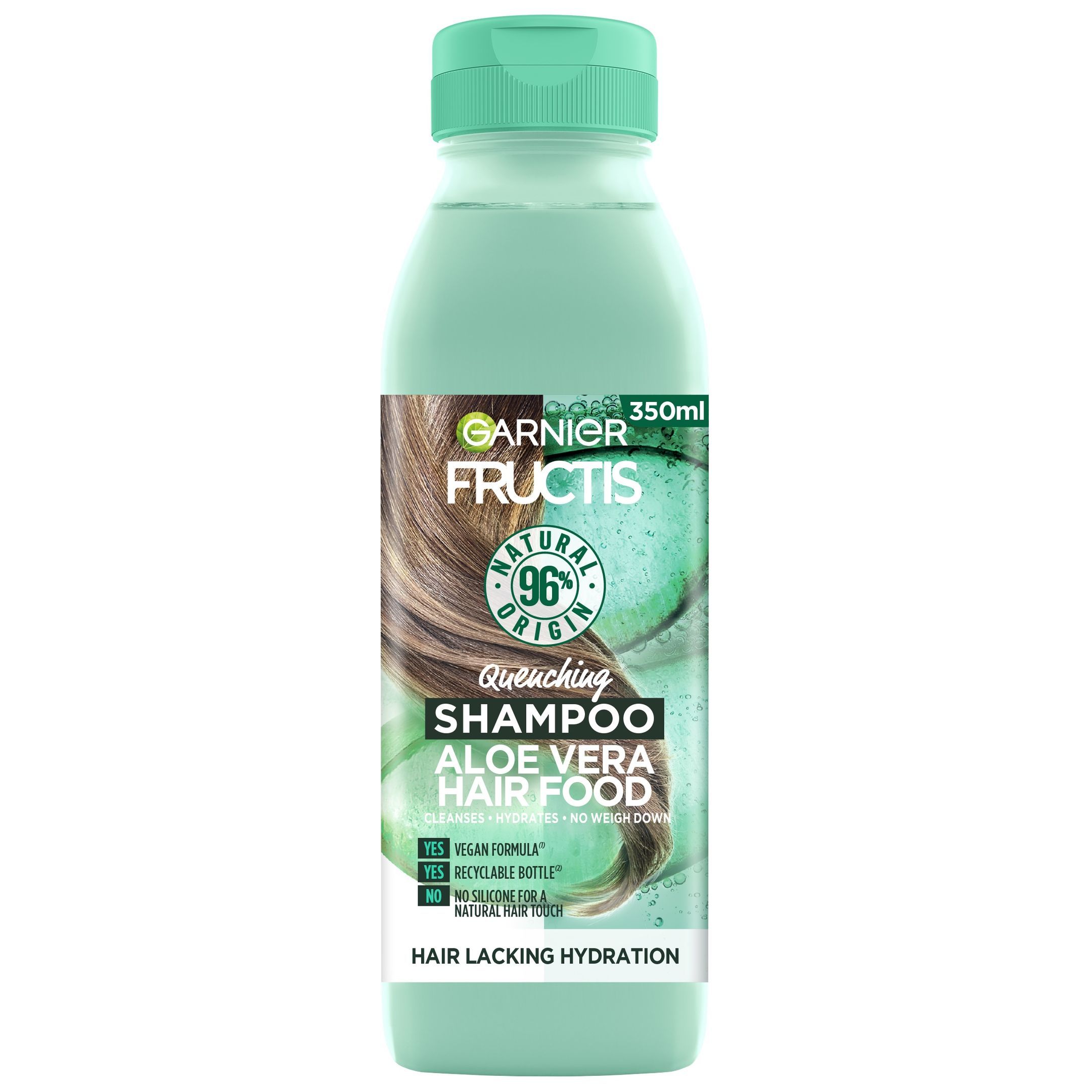 Garnier Fructis Aloe Vera Hair Food Хидратиращ шампоан за нормална до суха коса с алое вера х350 мл