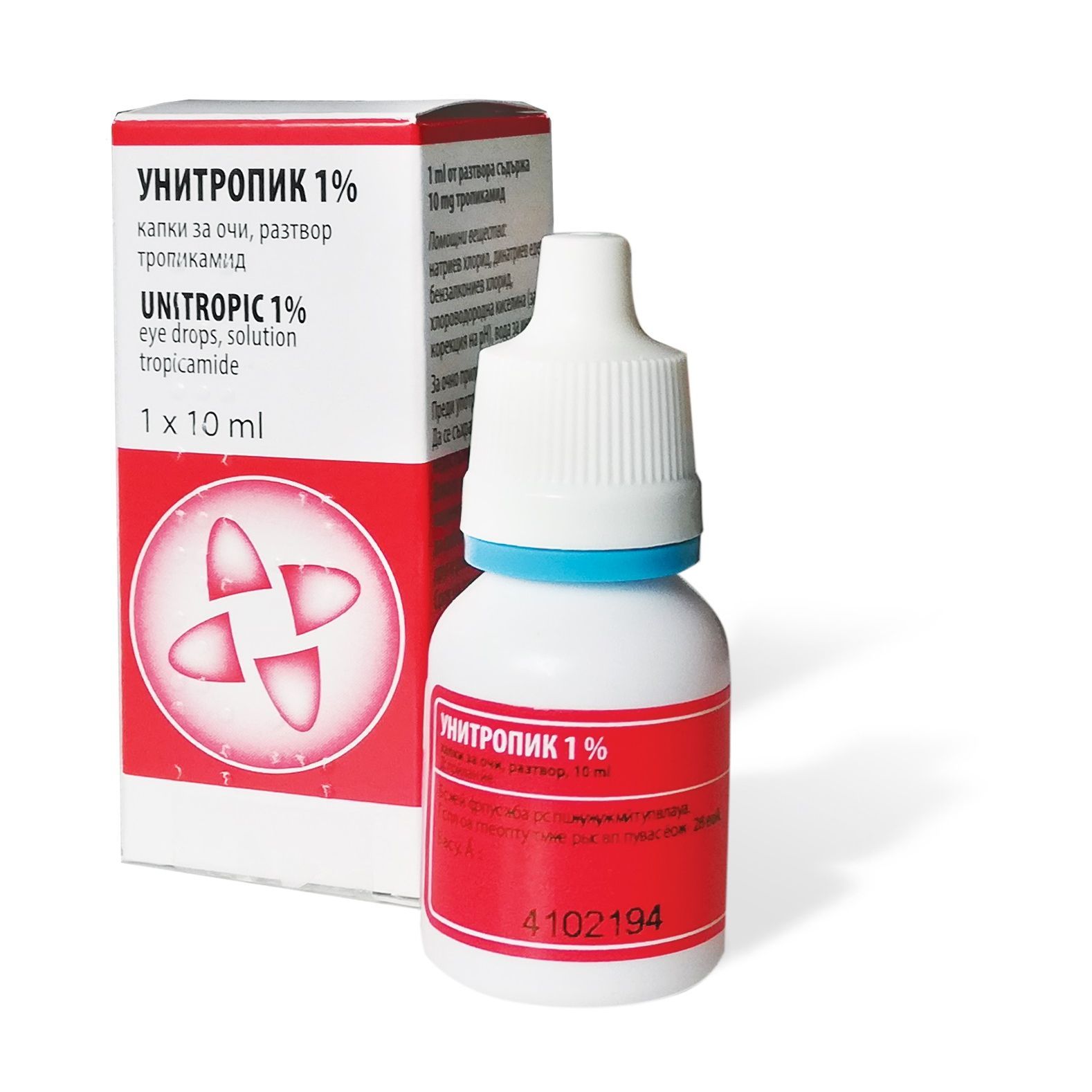 Унитропик 1% капки за очи, разтвор х10 мл Unimed Pharma