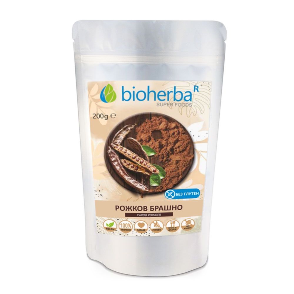 Брашно от рожков х200 г Bioherba