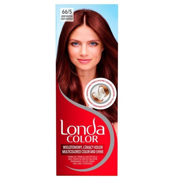 Londa Color Перманентна крем-боя за коса, 66/5 Светлокестеняв