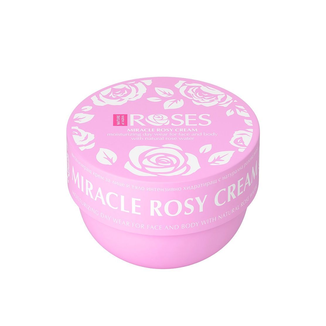 Nature of Agiva Miracle Rosy Витализиращ крем за лице и тяло с розова вода х150 мл