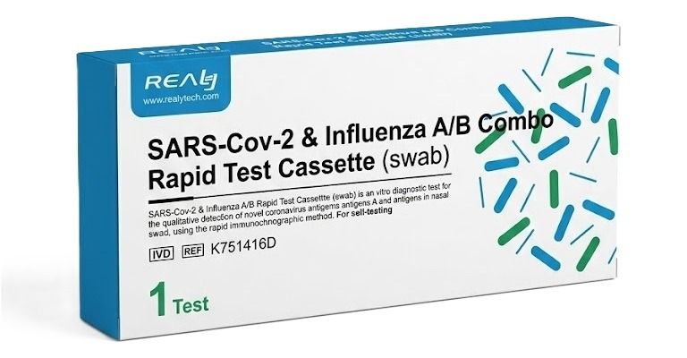 Realy Бърз комбиниран тест за SARS-CoV-2 и грип A/B