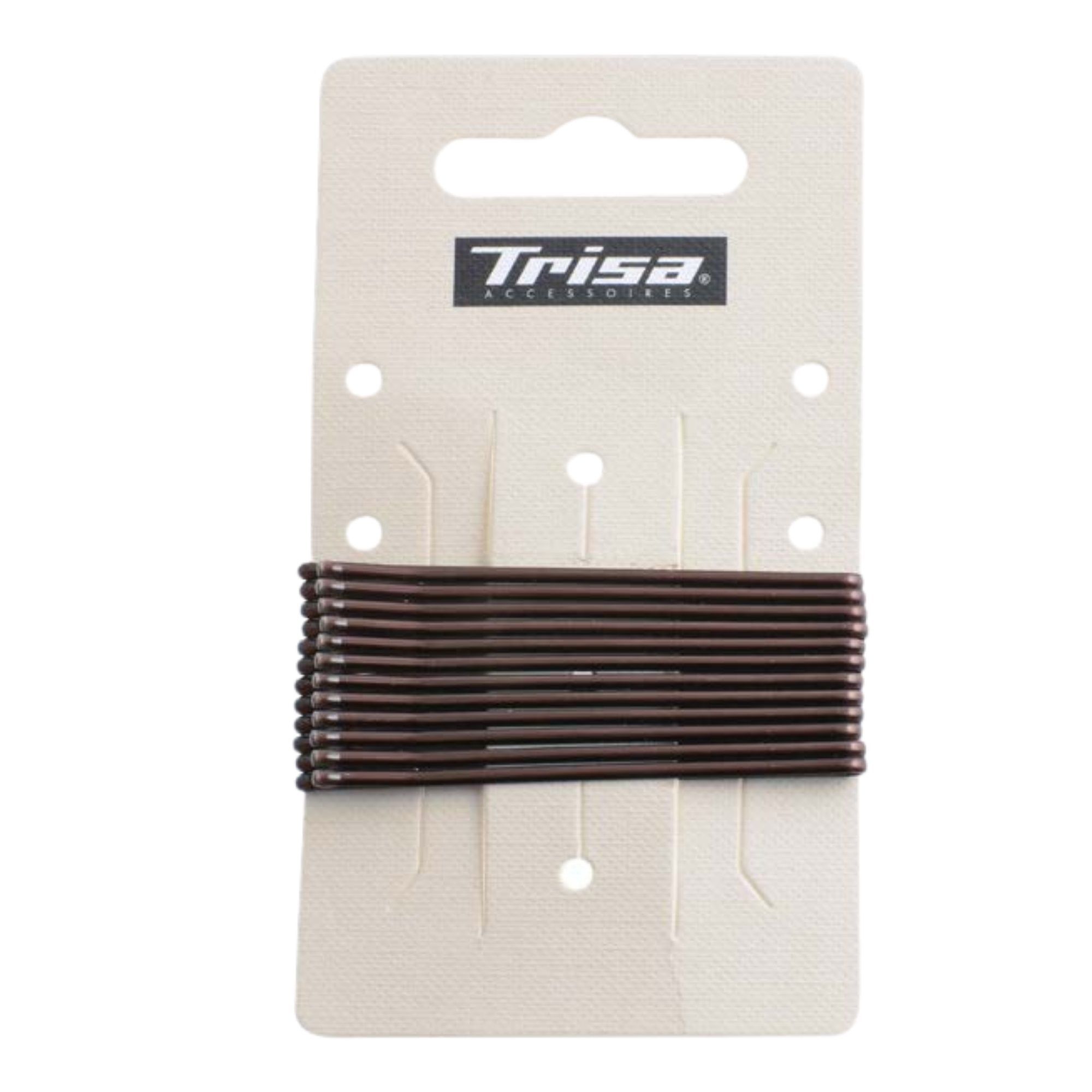 Trisa Фиби за коса, цвят Кафяв х12 броя