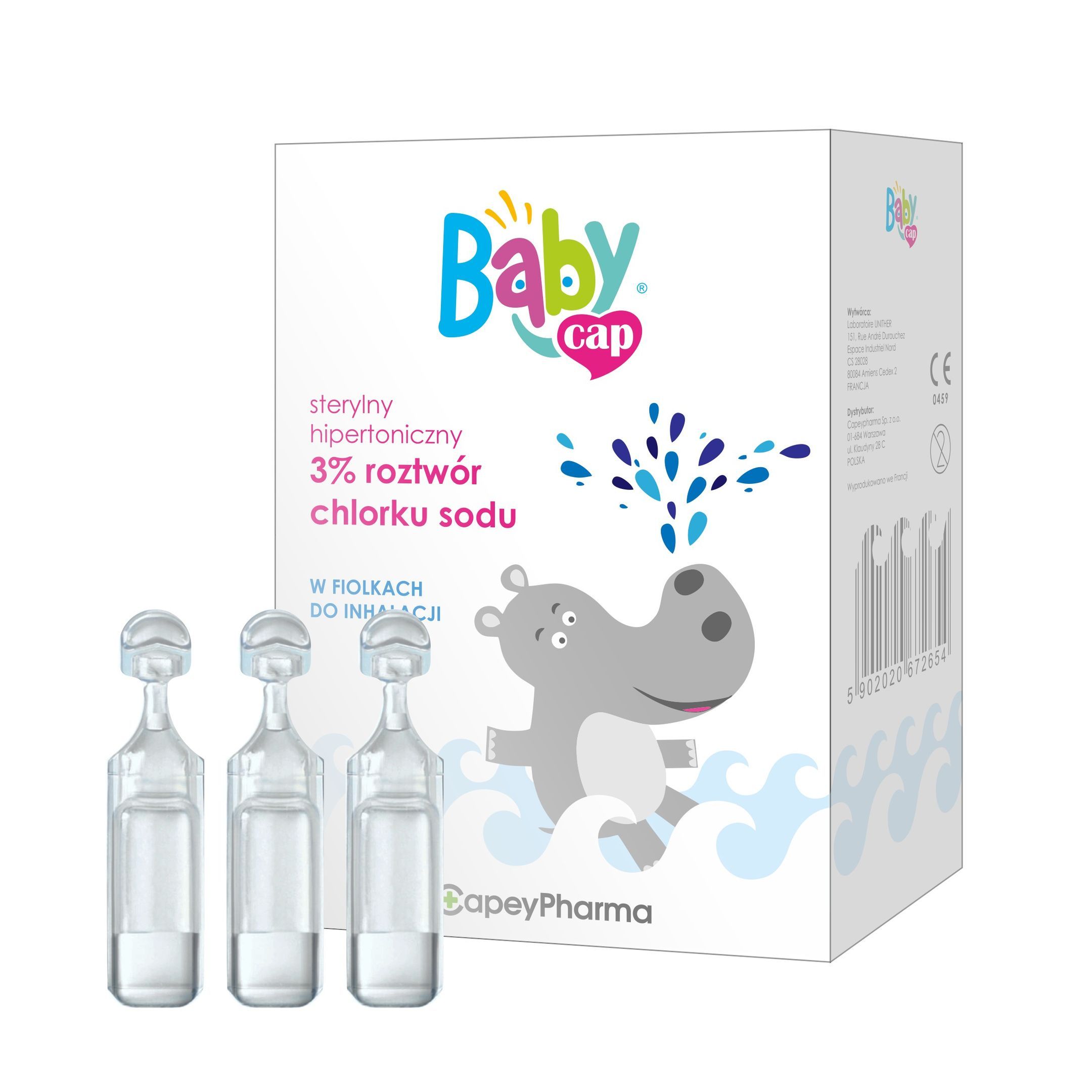 BabyCap Хипертоничен 3% разтвор 4 мл х18 еднодозови флакона