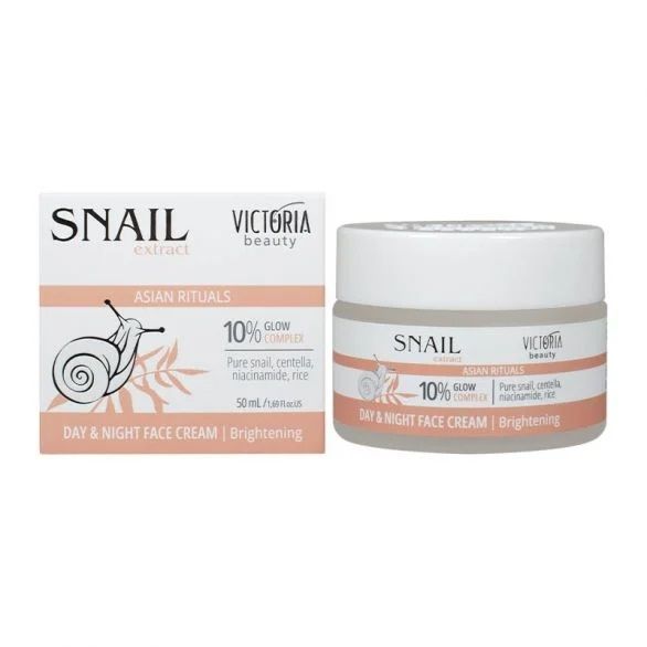 Victoria Beauty Snail Extract Дневен и нощен изсветляващ крем за лице x50 мл