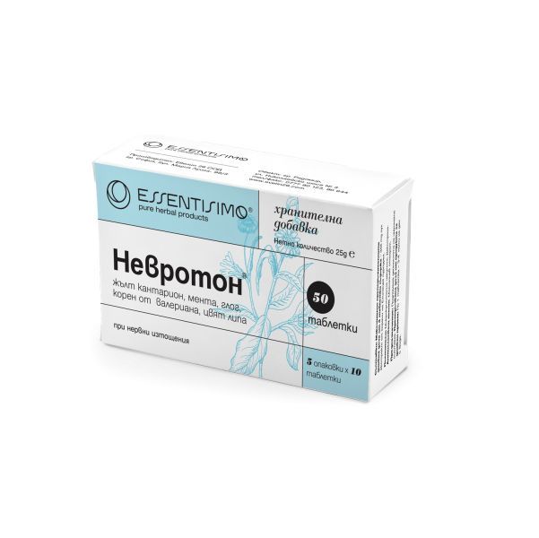 Essentisimo Невротон при нервни изтощения х50 таблетки