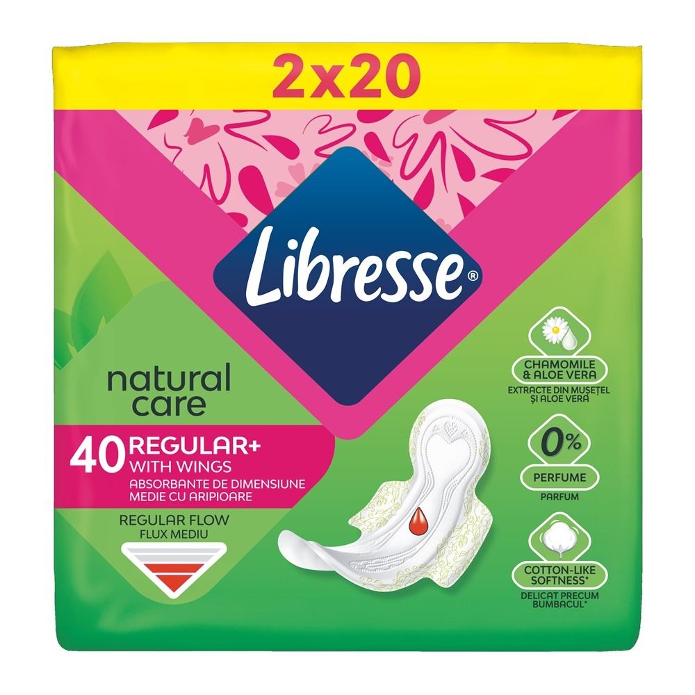 Libresse Natural Care Дамски превръзки х40 броя