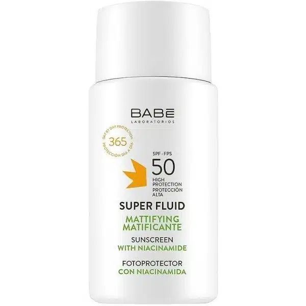 Babe Super Fluid Слънцезащитен матиращ флуид за лице SPF50 x50 мл