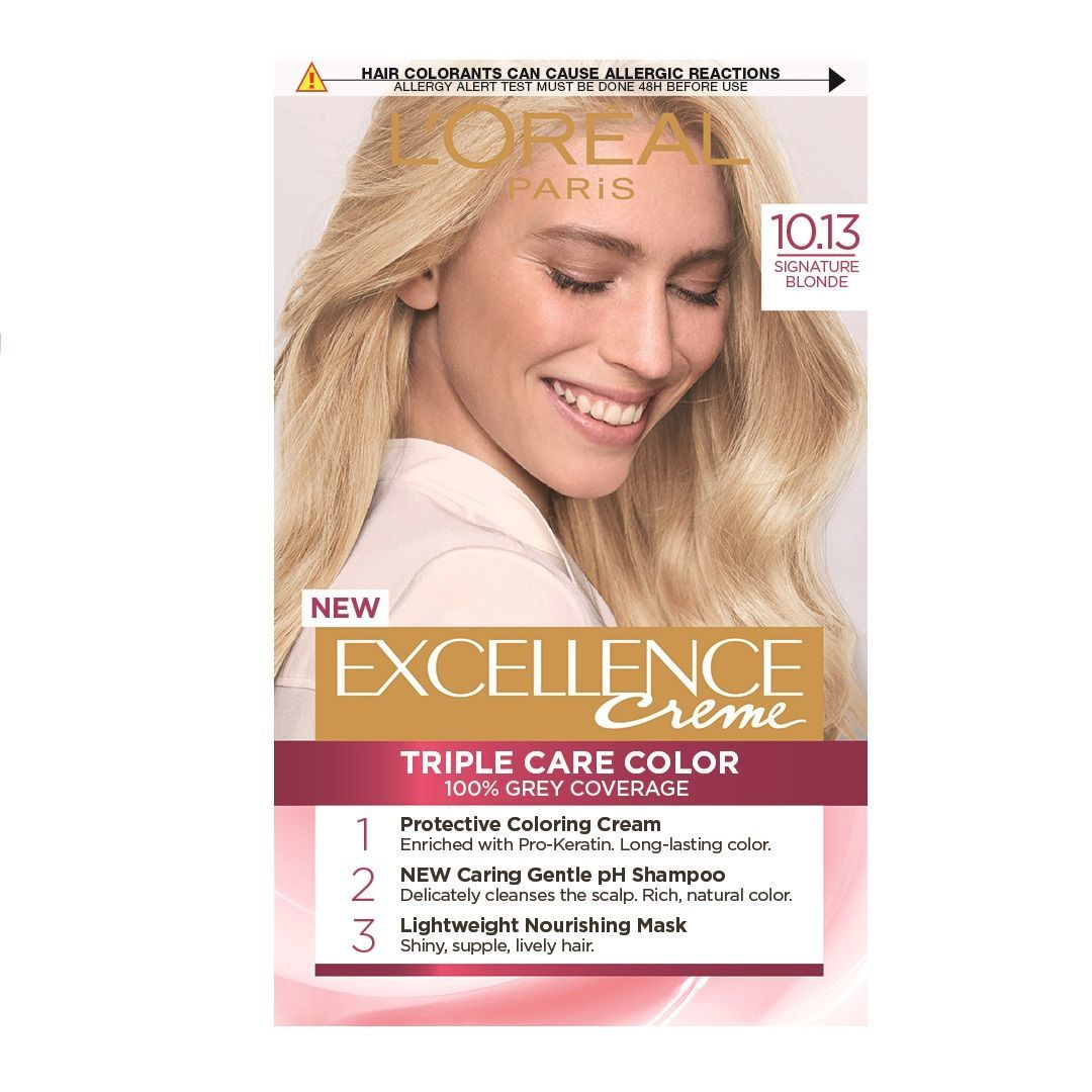 Loreal Paris Excellence Creme Боя за коса, 10.13 Natural Light Baby Blonde
