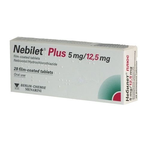 Небилет плюс 5 mg/12,5 mg х28 филмирани таблетки