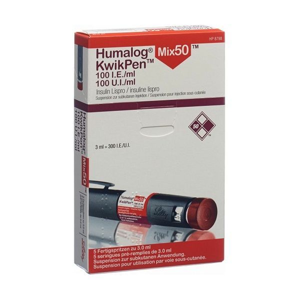 Humalog Mix50 KwikPen, 300IU x10 броя