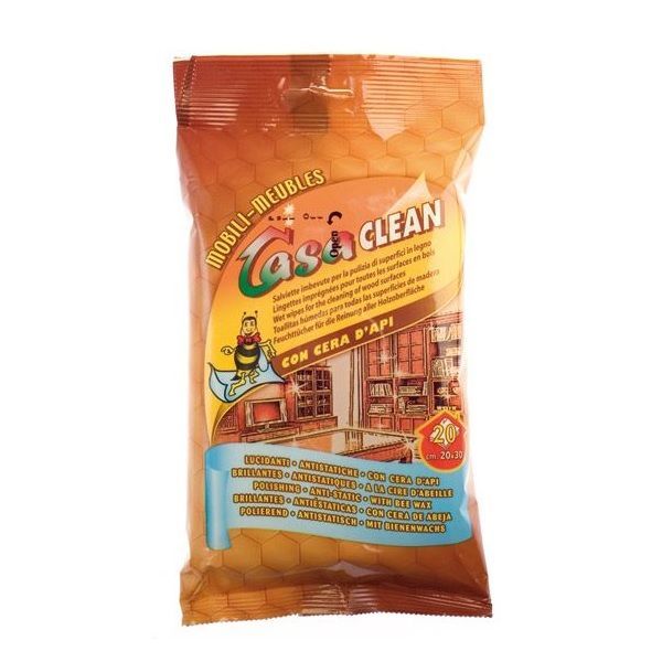 Casa Clean Кърпи за почистване на мебели и повърхности от дърво x20 броя