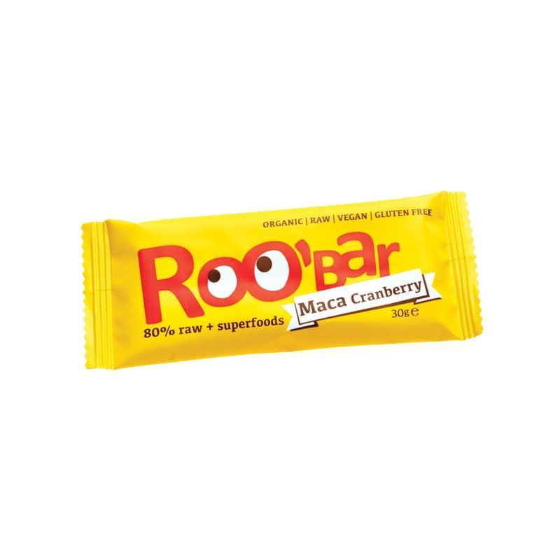 Roobar Maca Cranberry Био суров десерт с мака и червена боровинка x30 грама