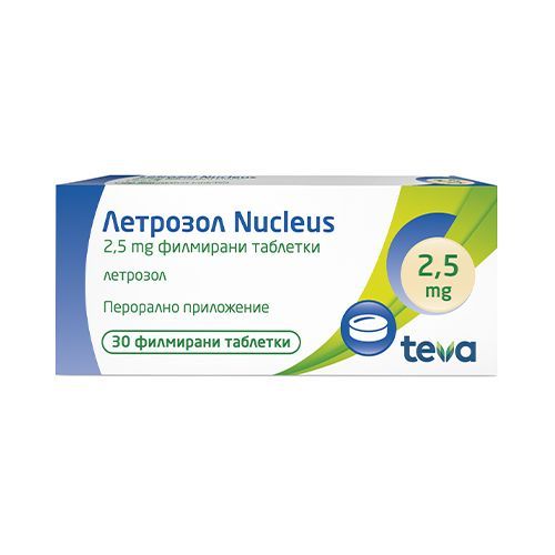 Летрозол Nucleus 2,5 mg х30 филмирани таблетки