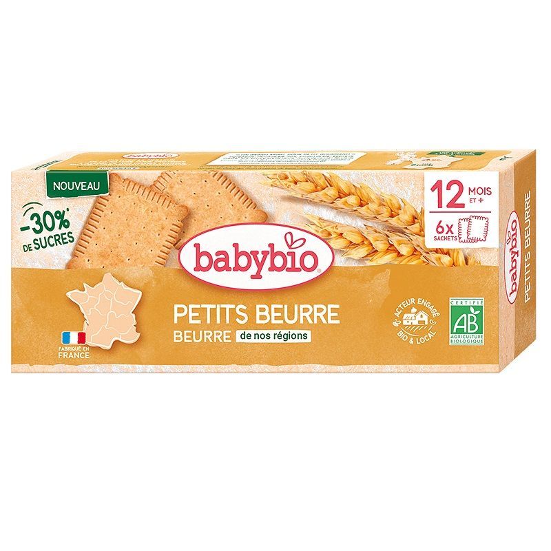 Babybio Био Маслени бисквити за бебета над 12 месеца и малки деца x120 грама