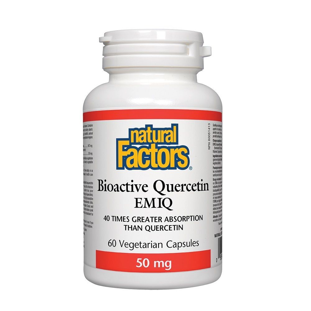 Bioactive Quercetin EMIQ Ензимно модифициран изокверцетин x60 капсули Natural Factors