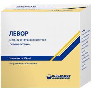 Левор 5 mg/ml инфузионен разтвор 100ml х5 флакона