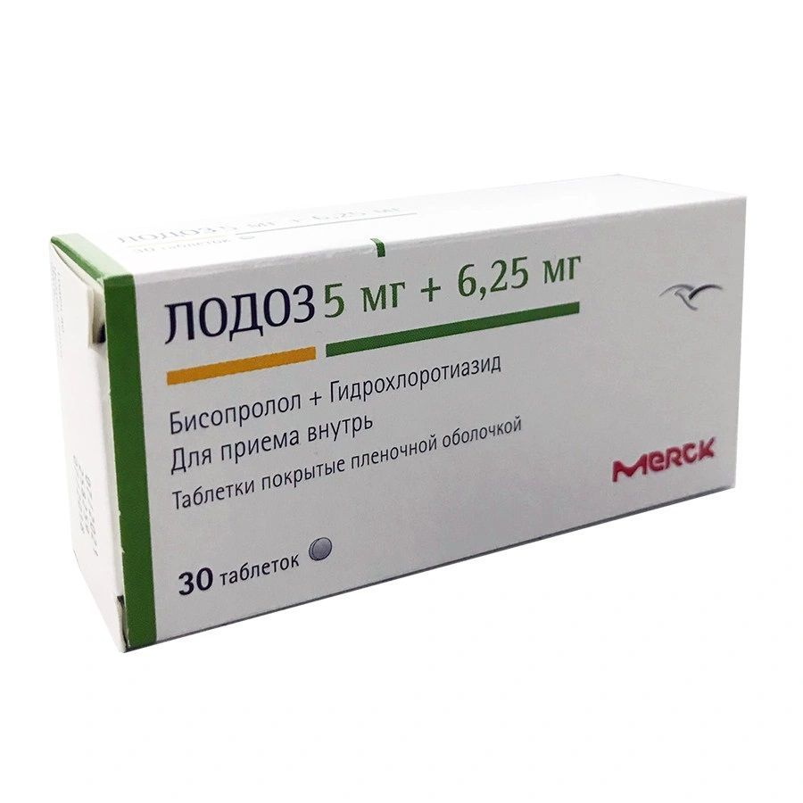 Лодоз 5 mg/6,25 mg х30 филмирани таблетки Merck