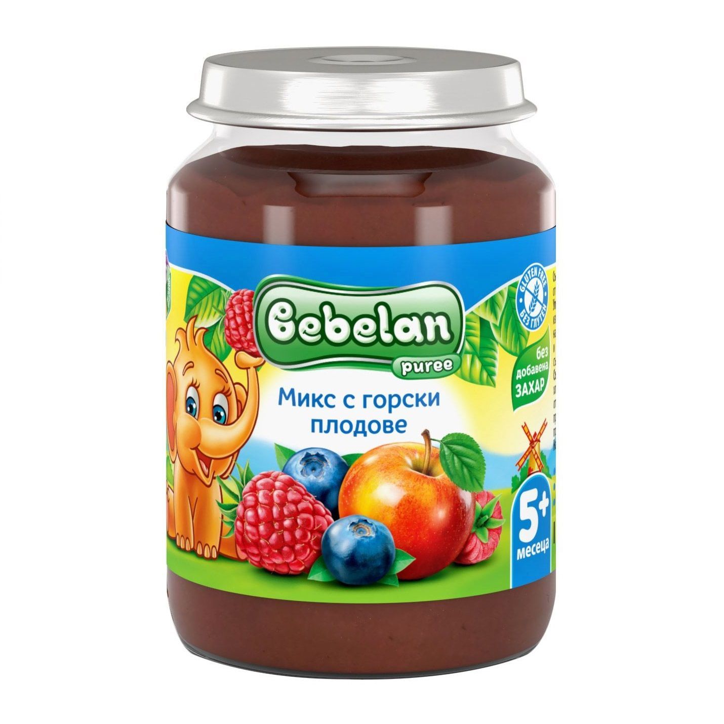 Bebelan Микс с горски плодове за деца от 5 месечна възраст x190 грама