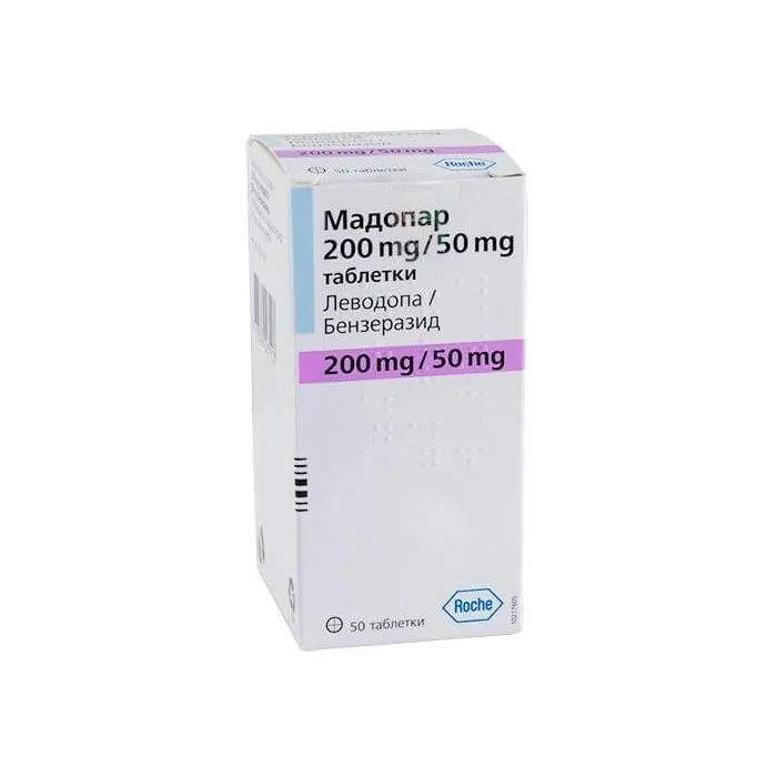Мадопар 200 mg/50 mg х50 таблетки Roche, Беста Мед