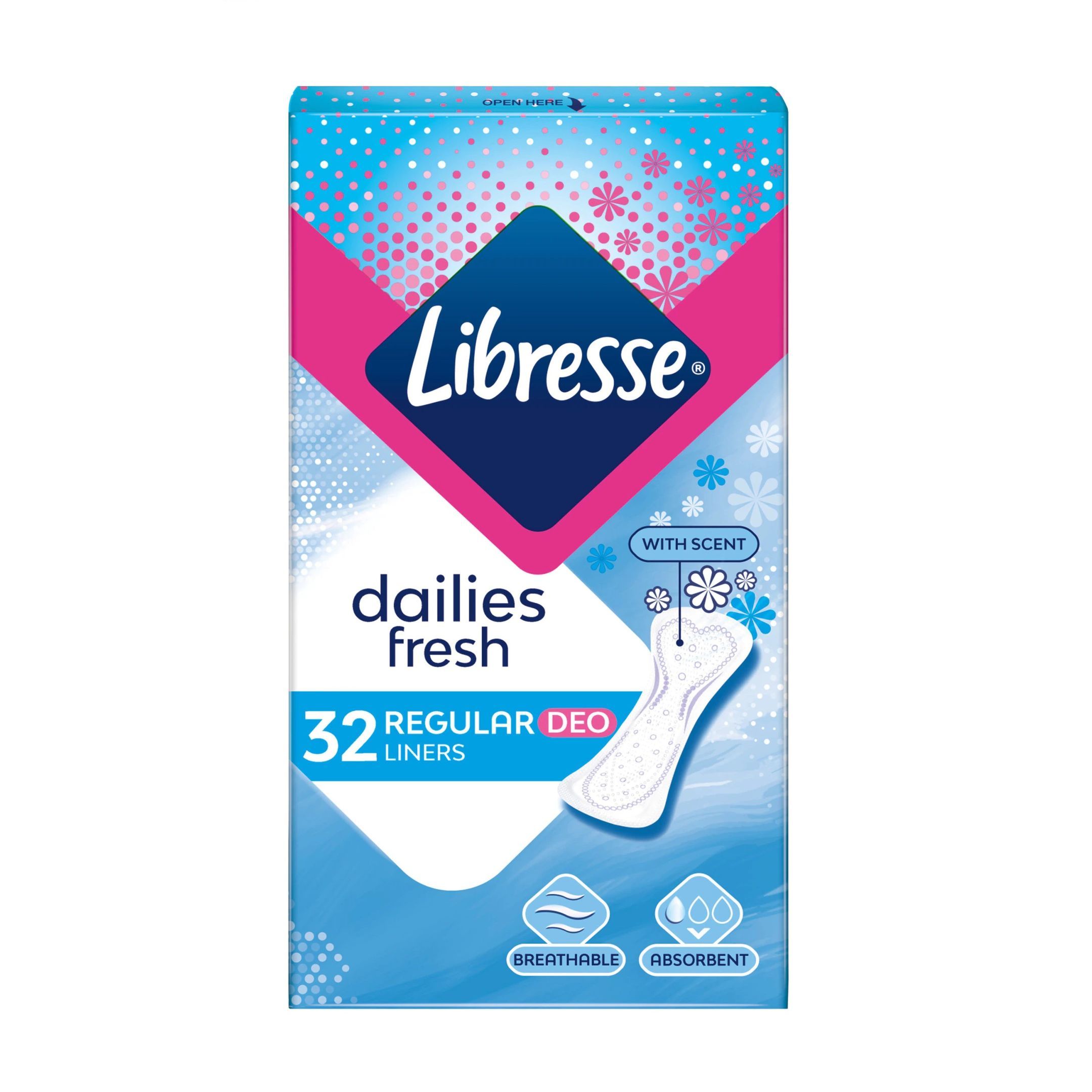 Libresse Daily Fresh Ежедневни дамски превръзки х32 броя