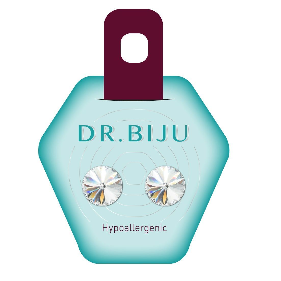 Dr.Biju Хипоалергенни обеци Rivolo Crystal 10 мм, DRI100C001