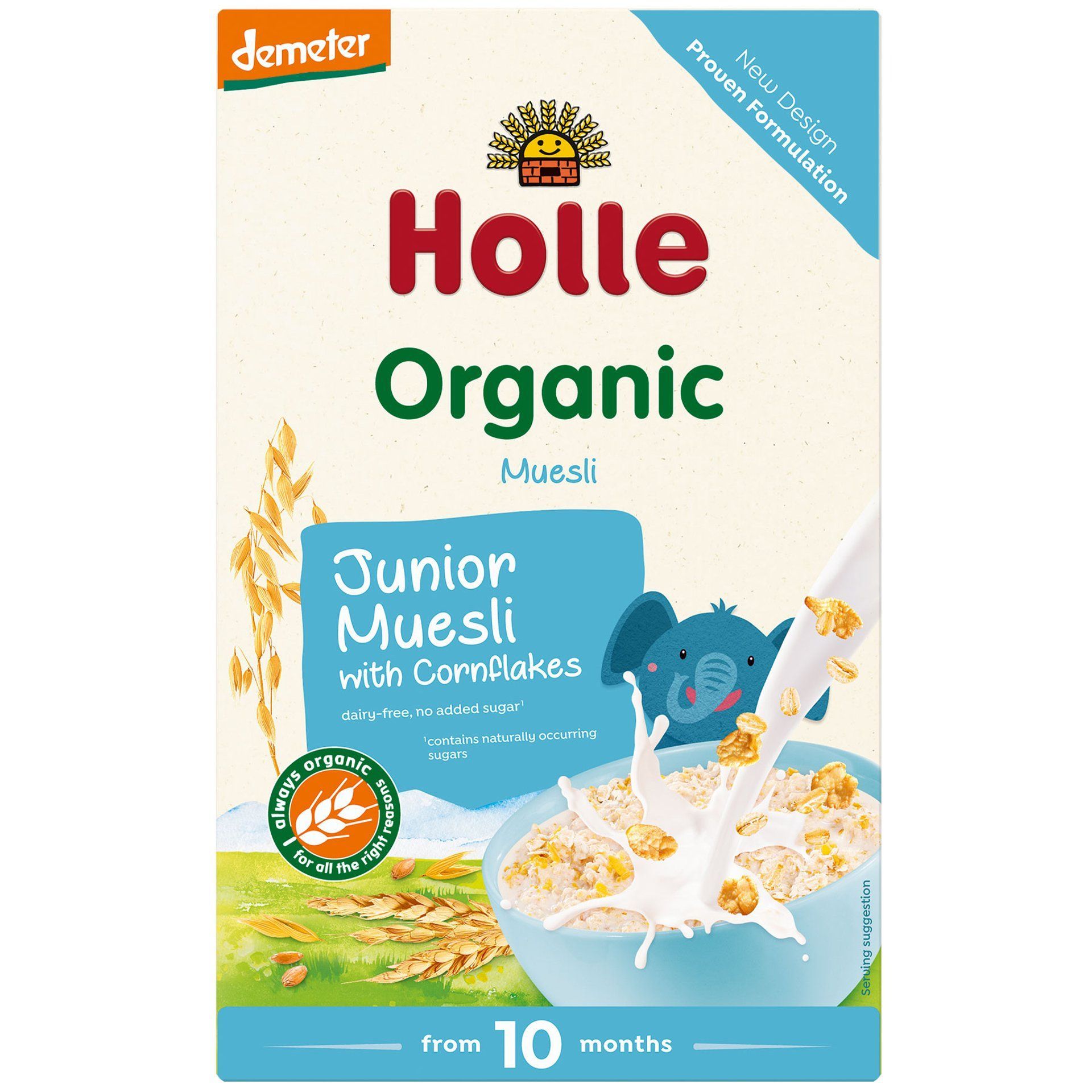 Holle Organic Деметер Мюсли с корнфлейкс за деца от 10-ия месец x250 грама