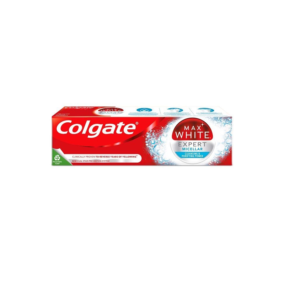 Colgate Max White Expert Micellar Избелваща паста за зъби х75 мл