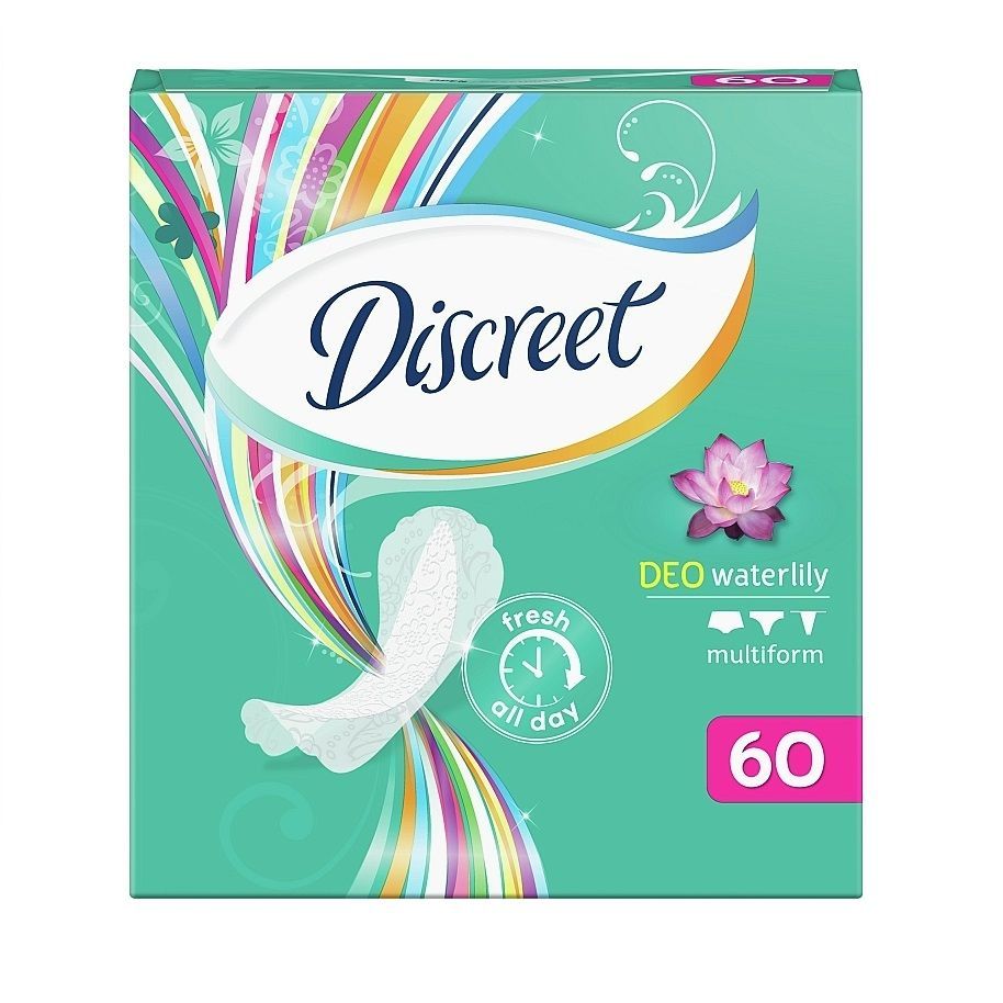 Discreet Deo Waterlily Ежедневни дамски превръзки с мултиформа х60 броя