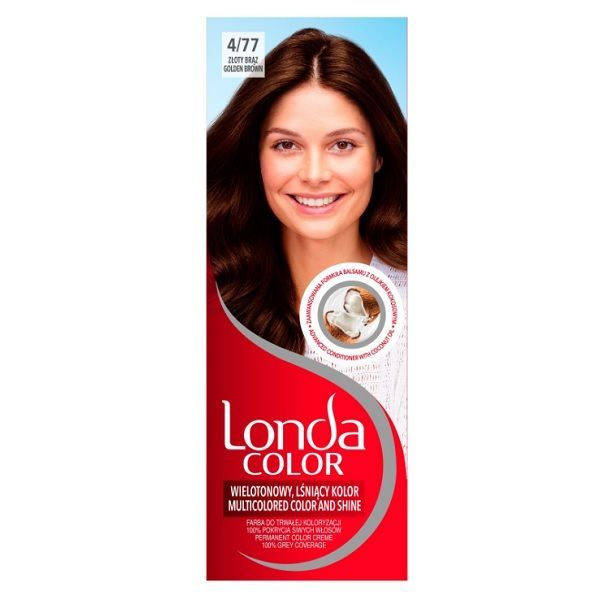 Londa Color Перманентна крем-боя за коса, 4/77 Златисто кестеняв