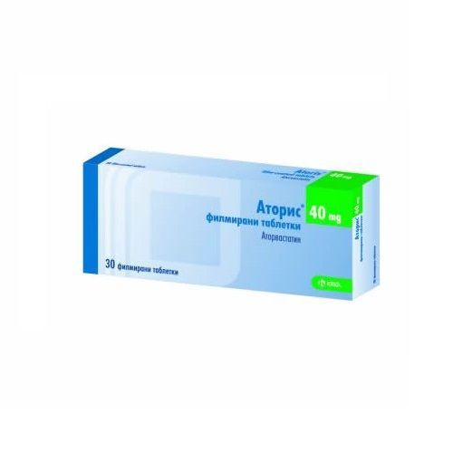 Аторис 40 mg х30 филмирани таблетки KRKA