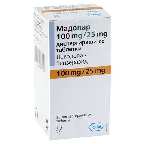 Мадопар 100 mg/25 mg х30 диспергиращи се таблетки Roche