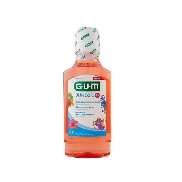 Gum Junior 6+ Вода за уста за деца на 6+ години с ягодов вкус х300 мл
