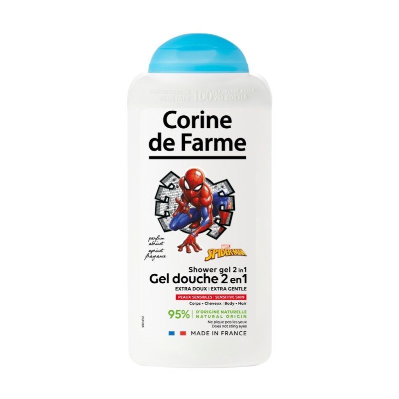Corine de Farme Disney Spiderman Нежен душ гел 2 в 1 за коса и тяло за деца x300 мл
