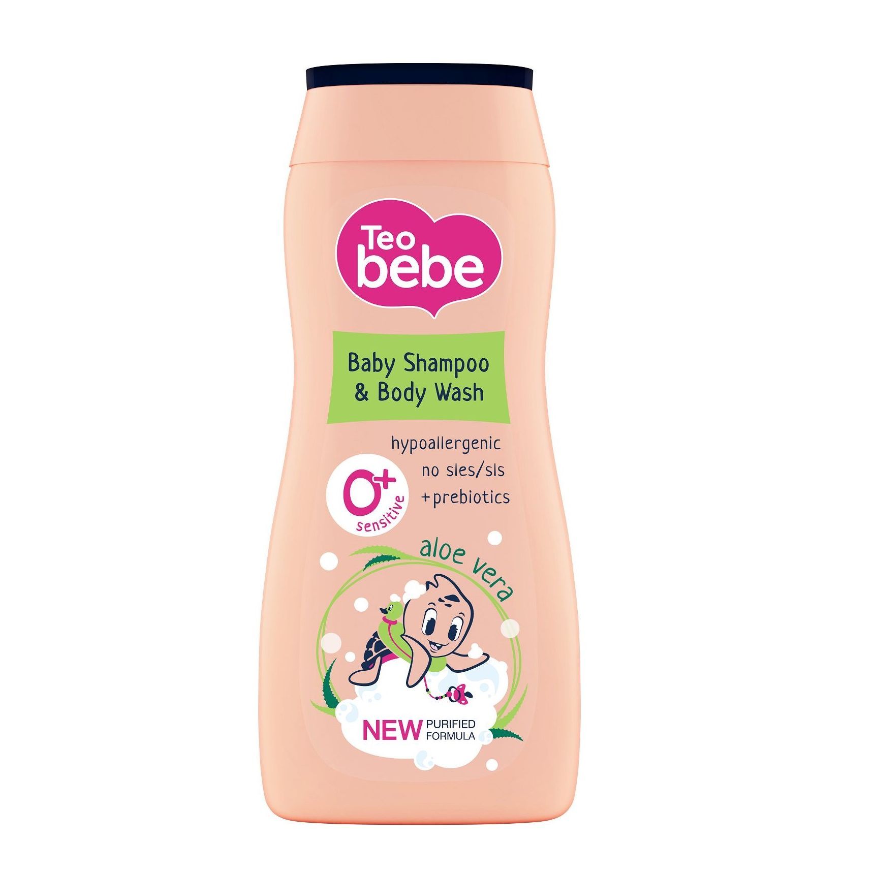 Teo Bebe Бебешки шампоан за коса и тяло с алое х200 мл