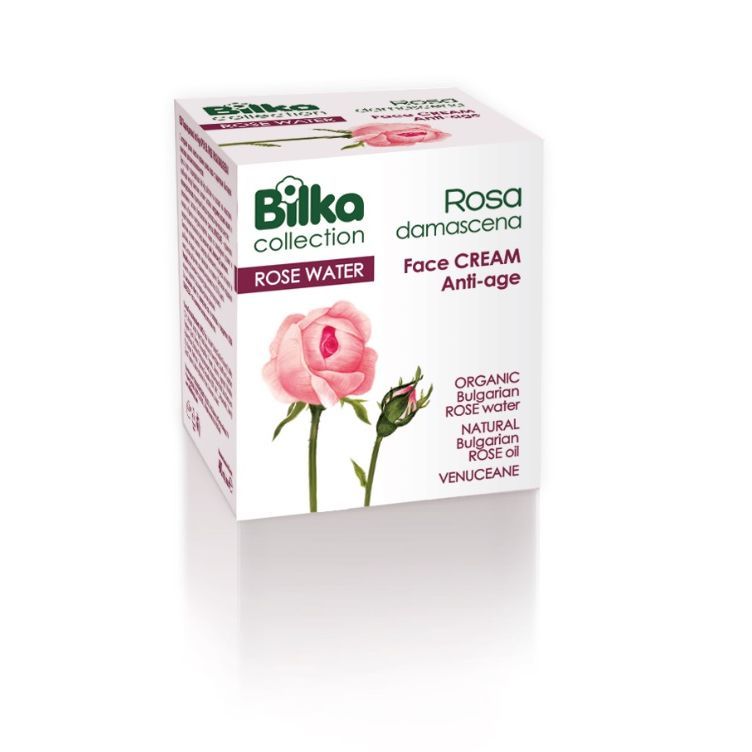 Bilka Rosa Damascena Подмладяващ крем за лице с розово масло х40 мл