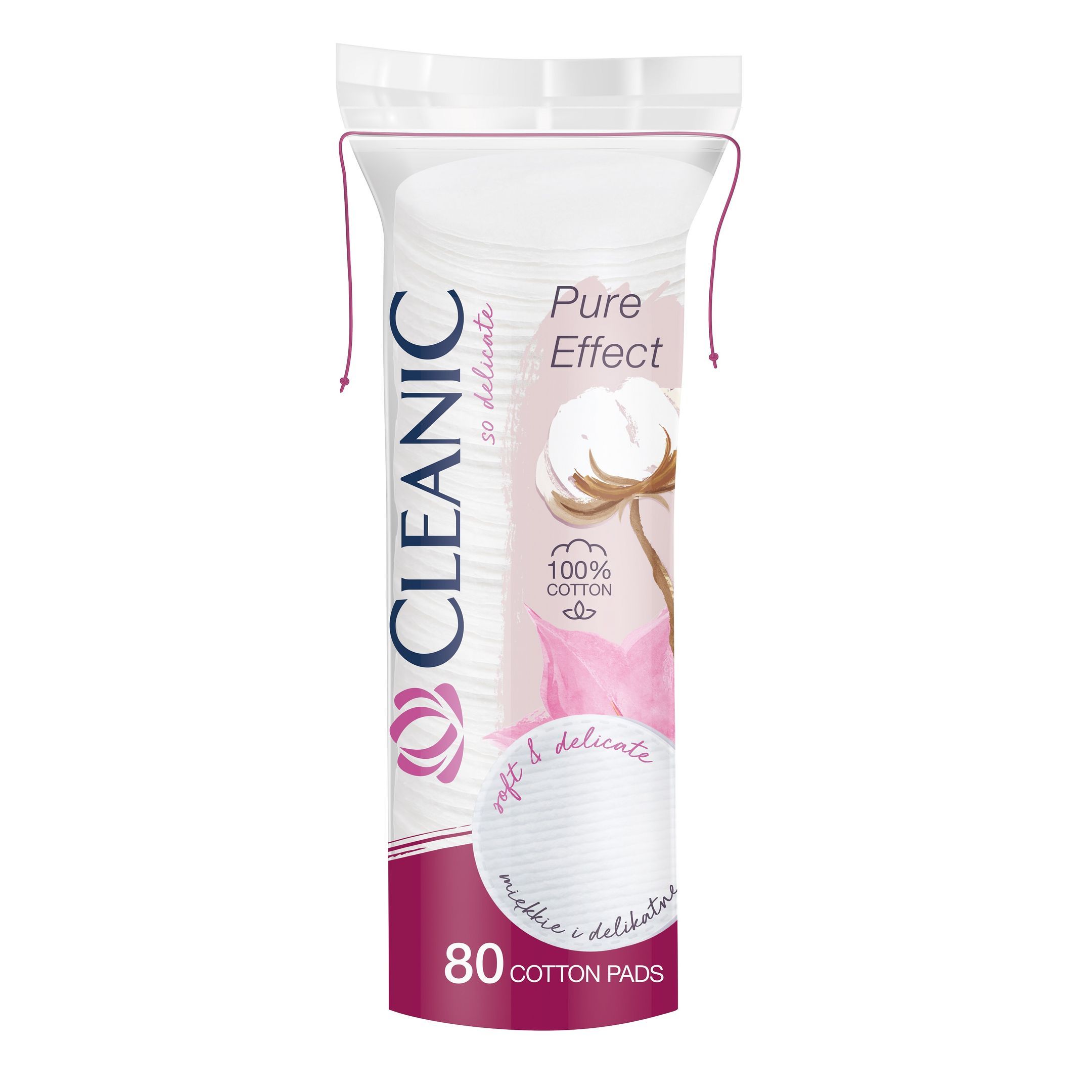 Cleanic Pure Почистващи тампони за грим х80 броя