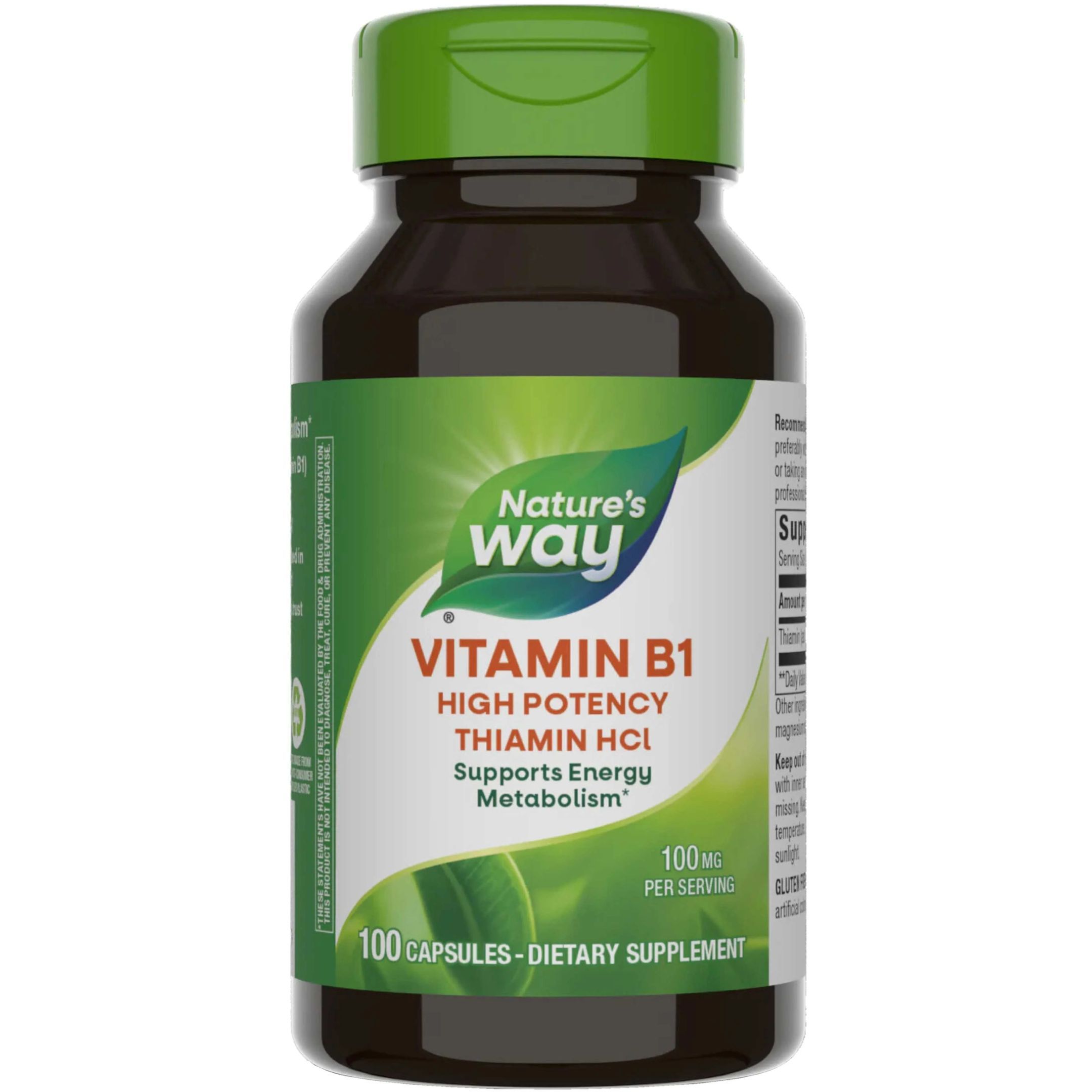 Витамин B1 100 мг x100 капсули Nature's Way